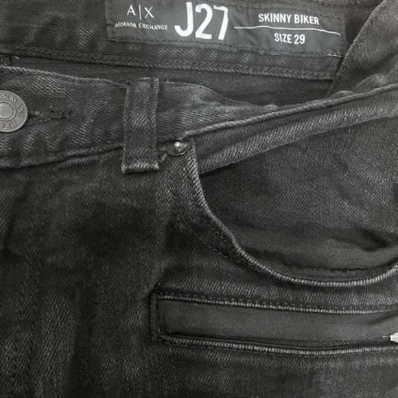 A/X Armani Exchange J27 Skinny Biker Jeans - Picture 6 of 9